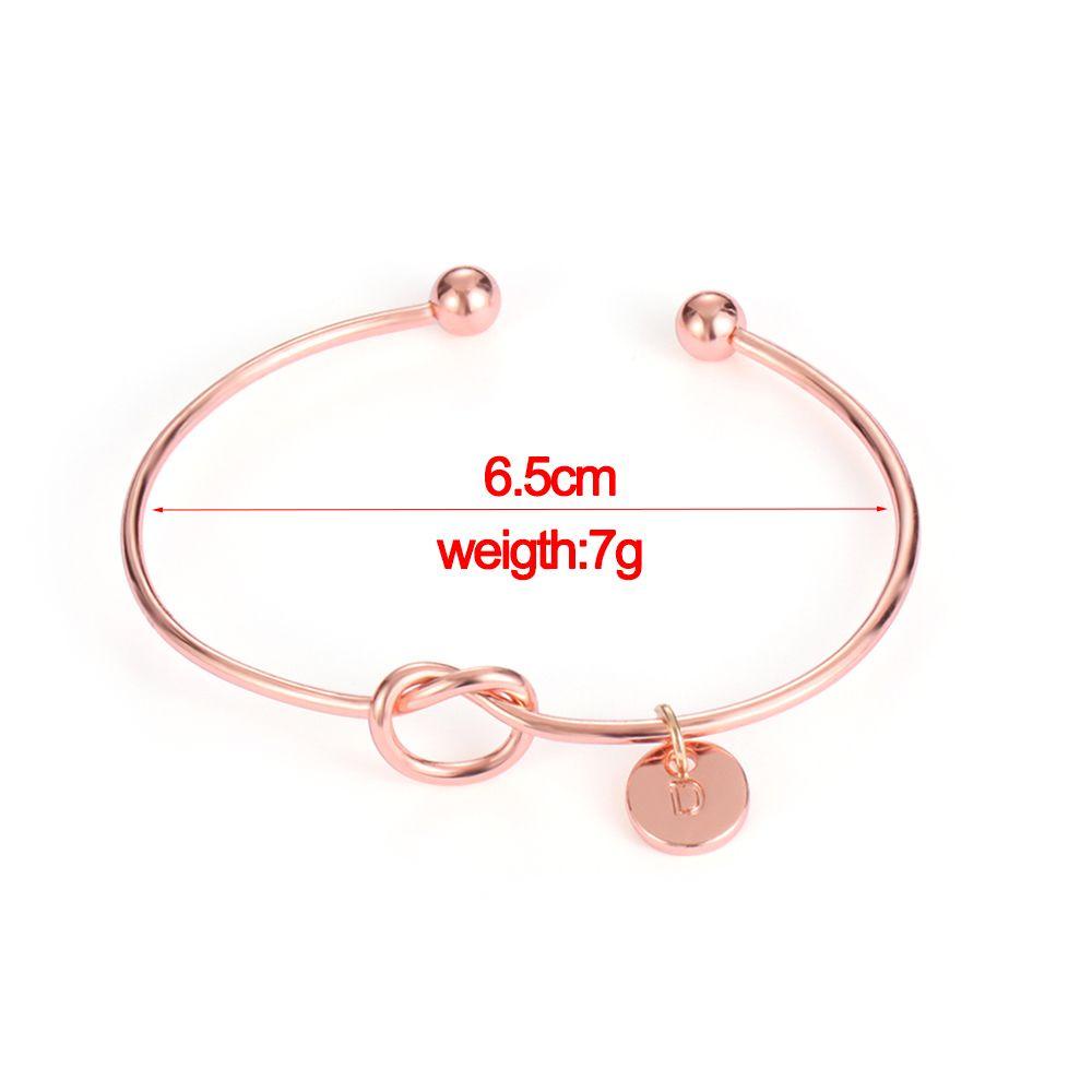 Lily 26huruf Gelang Wanita Simpul Open Initial Charms