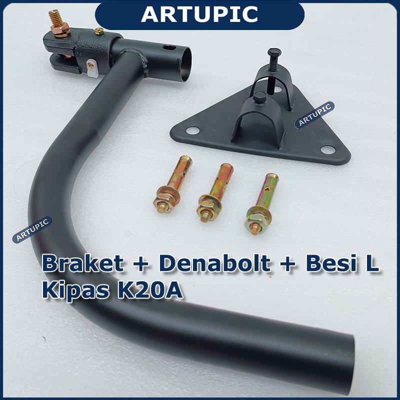 Braket Denabolt Besi L untuk kipas K20A Artupic Sparepart Kipas Angin