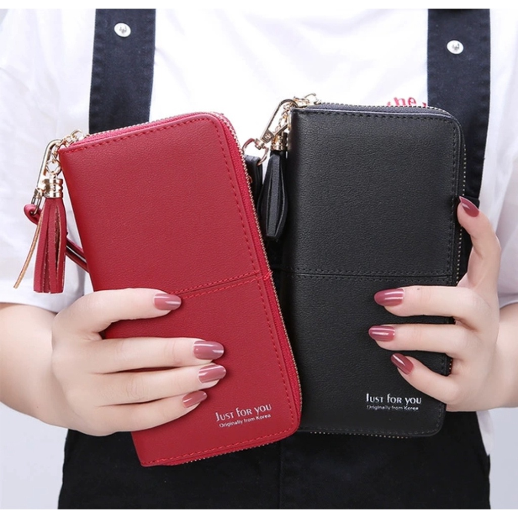 Khatinstore Dompet Wanita Panjang / Long Wallet Woman / Just For You ORI / Dompet HP / Dompet Uang / 180