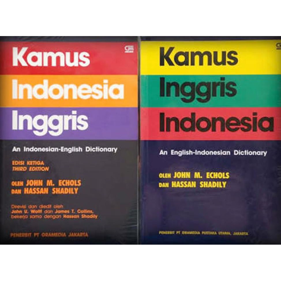 Paket Kamus Indonesia Inggris Dan Inggris Indonesia Jhon E Chol New Arrival Shopee Indonesia