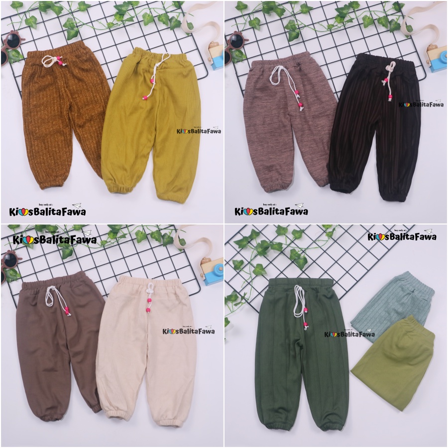 (UNIVERSAL) Jogger Molly Uk 1-12 Tahun / Joger Pants Anak Perempuan Cowok Murah Celana Panjang Polos