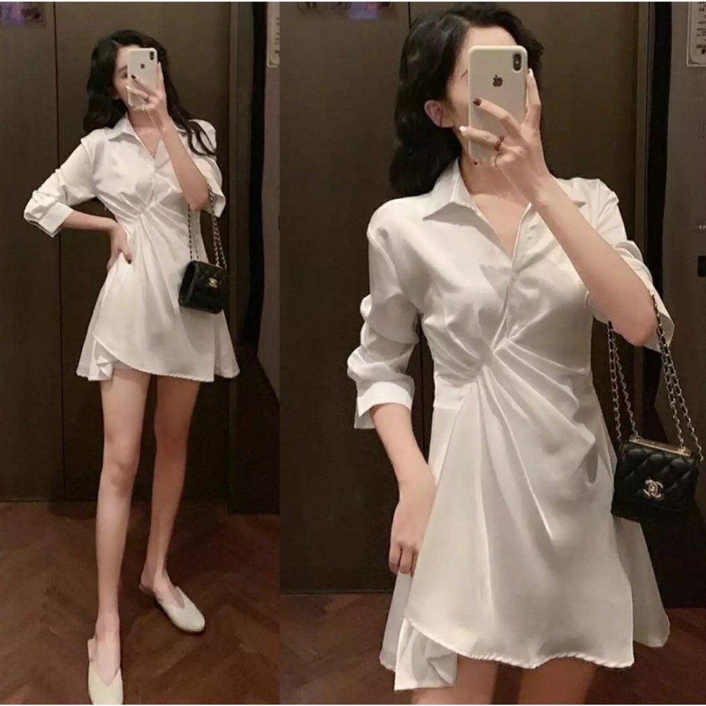 Dress FWG - MINI DRESS SANDIA / MINIDRESS / DRESS KOREA / DRESS / DRESS WANITA (Q0A6) Dress kekinian Dress kondangan pendek Dress wanita kekinian Dress hitam Dress mewah Dress dewasa X7X1 Dress import Dress cewek korea Dress terbaru Dress wanita Dress wa