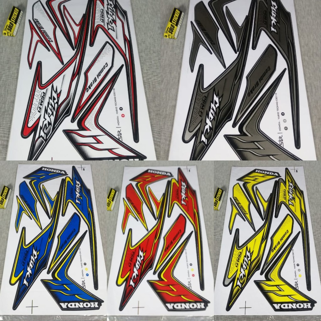 BISA COD Striping Sticker Variasi Honda Vario 110 Cbs Techno Clickl Shopee Indonesia