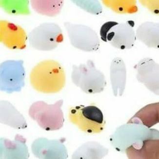 6.6 SALE  1 pack isi 10 pcs squishy mochi mony moni lucu imut dan menggemaskan ⭐⭐⭐⭐⭐
