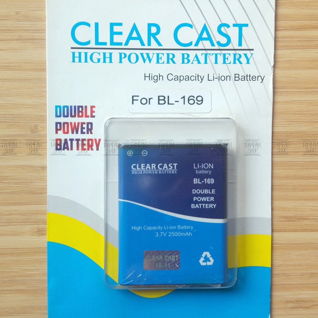 Baterai Clear Cast Double Power Original Lenovo BL169 A789 S560 P800 P70 Batre Batai HP Ori BL 169