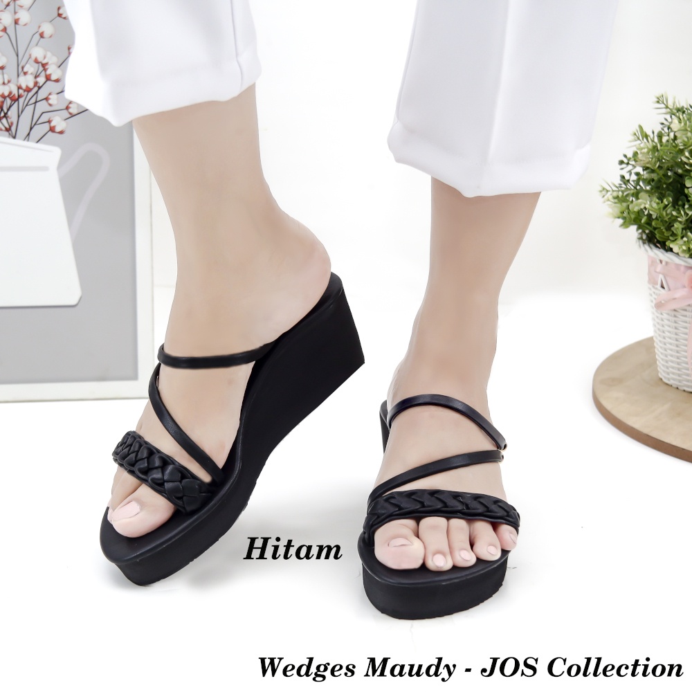 Sandal Wedges Wanita - Maudy Tinggi 7 cm by JOS Collection