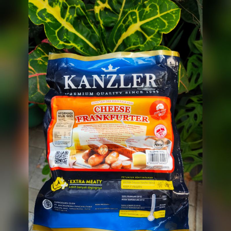 

Sosis Kanzler Fremium Cheese Frankfurter Isi 5pcs