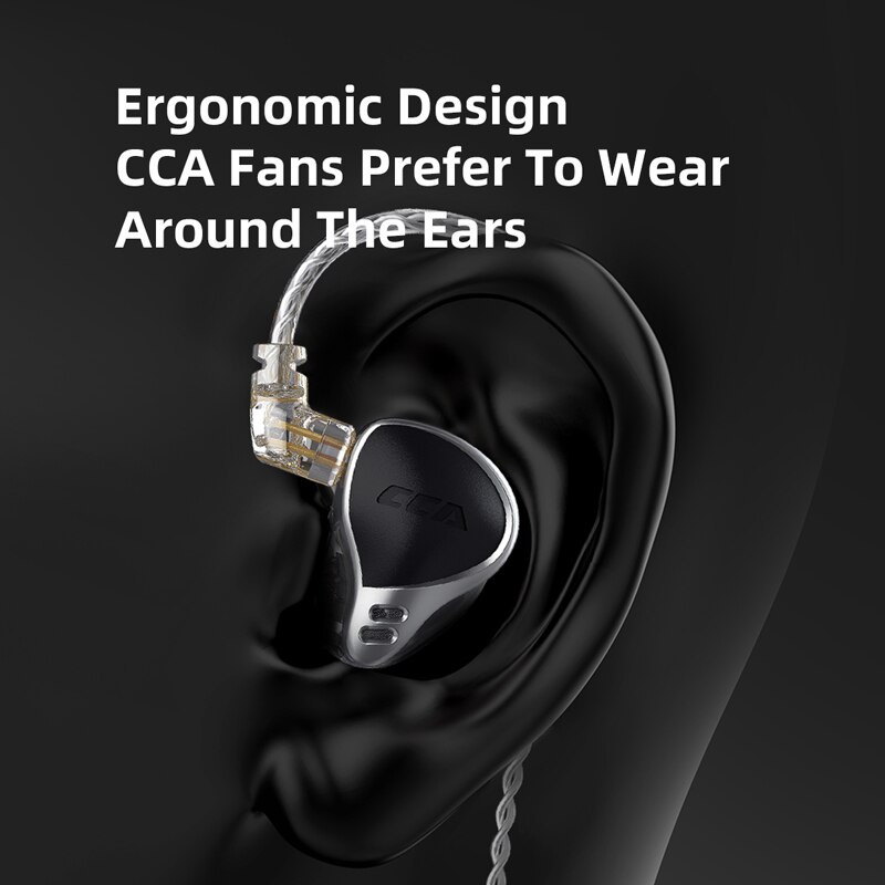 CCA CA24 Headset 24 BA Units HIFI Bass In Ear Monitor balanced armature Earphones Noise Cancelling Earbuds Sport