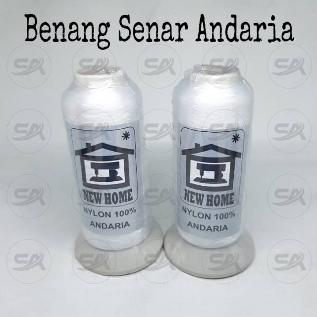 BENANG SENAR ANDARIA NEW HOME (CONS) BENANG NYLON BENING TRANSPARAN PAYET MANIK