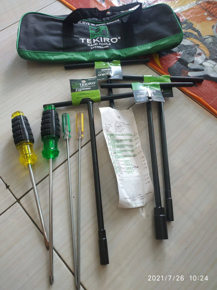 Tekiro Obeng Gagang Karet Ph2x200mm Plus Cushion Grip Original