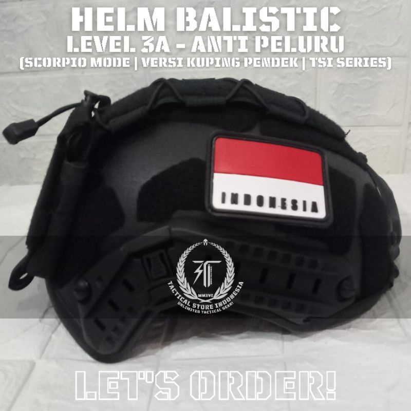 EXCLUSIVE TSI Helm Balistic ASLI Level 3A Scorpio Mode - Helm Scorpio Baja Balistic