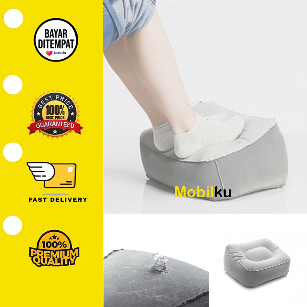 [BISA COD] Bantal angin kaki portable relaxing feet empuk agar tidak pegal saat nonton di sofa di mobil pesawat