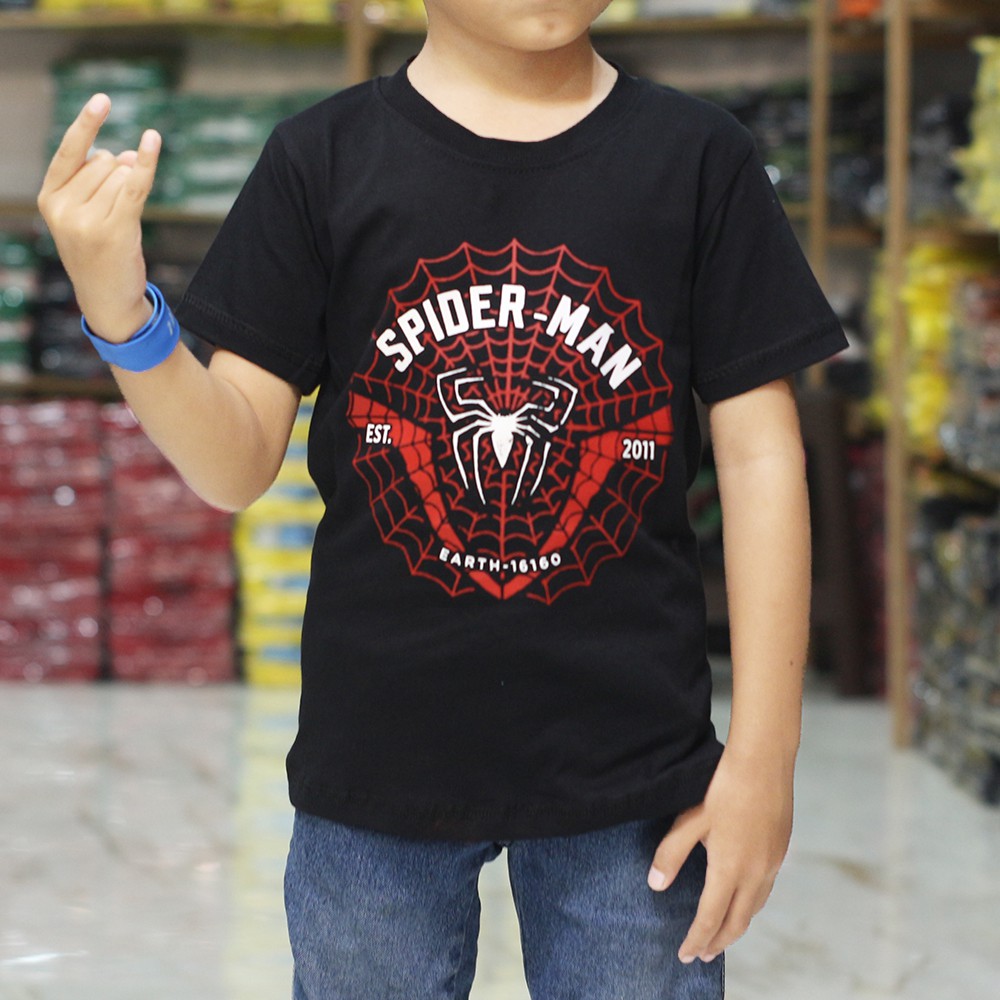  SPIDERMAN  BAJU KAOS  ANAK  SUPER HERO SUPERHERO MARVEL 