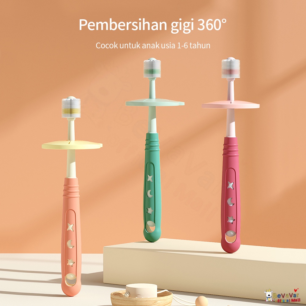 BEVAVAR Sikat Gigi Anak Bayi Bahan Lembut Kids Toothbrush