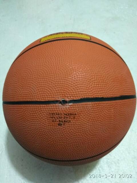 BOLA BASKET MIKASA 7&quot; ACE - FREE PENTIL &amp; BUNGKUS BUBLE