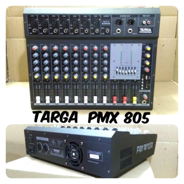 power mixer audio 8 channel Targa PMX -805