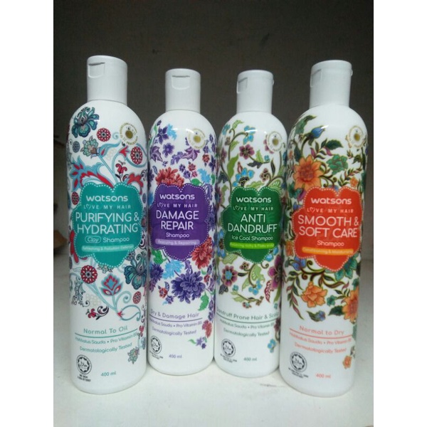 Jual Watsons Love My Hair Shampo Botol (400ml) Shopee Indonesia