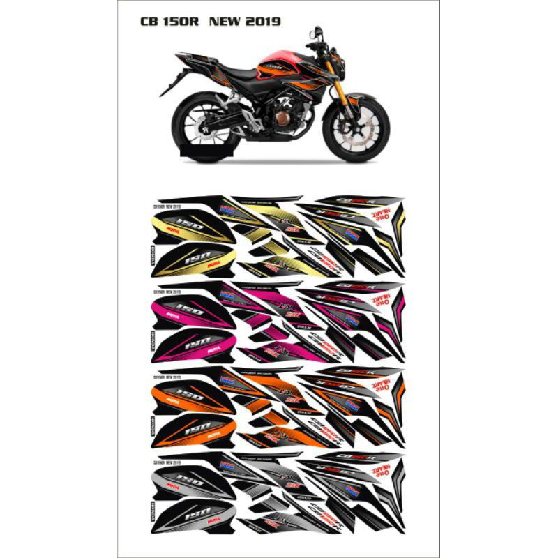 striping motor CB150R new / sticker motor cb150 / striping motor cb 150R