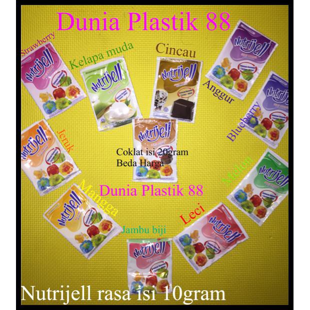 

ISI 10GRAM TEPUNG AGAR JELLY POWDER NUTRIJELL NUTRIJEL ANEKA RASA - NUTRIJELL MELON