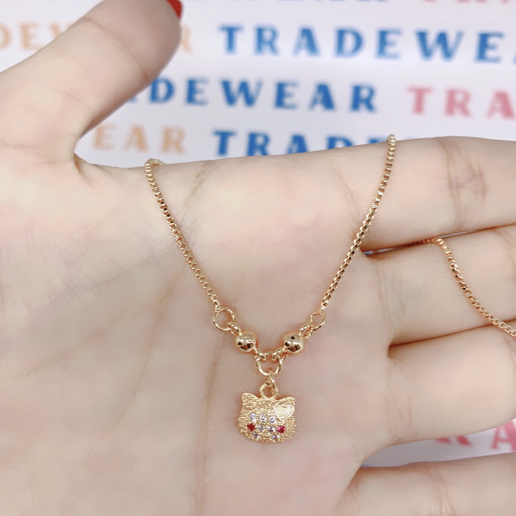Xuping Kalung Cantik Anak Perempuan Liontin Hellokitty - Kalung Xuping Gold 02