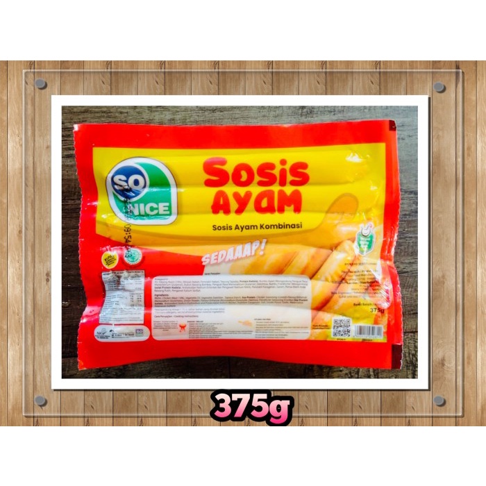 

So Nice Sosis Ayam 375 gr