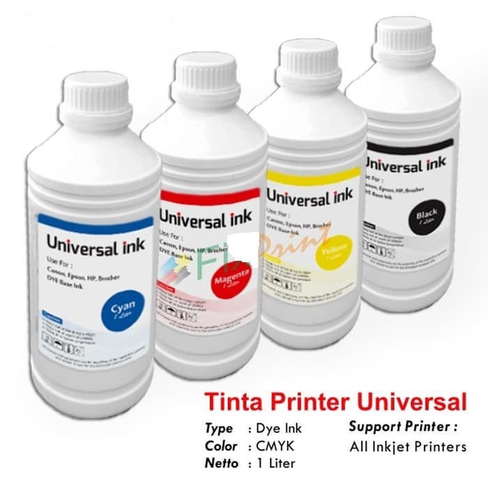 tinta 1 liter isi ulang tinta berbagai printer magenta hitam