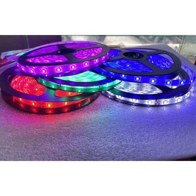 Lampu LED Strip ROLL 5Meter 5050 DC-12-24Volt Mobil Truk Bis Universal
