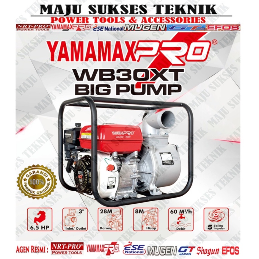 YAMAMAX PRO WB 30 XT Pompa  Air Alkon Sawah Irigasi 3 Inch Water Pump