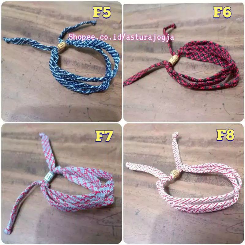 (5 PCS 10.000) Gelang 2 Rangkap/gelang paracord/Gelang Pria Dan wanita