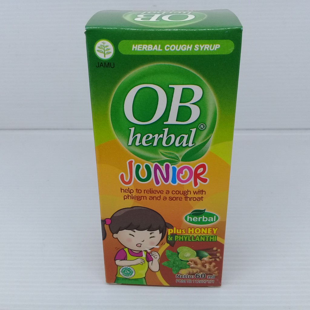 

OB Herbal Junior Sirup Obat Batuk Berdahak Herbal Plus Madu&Meniran 60 ml