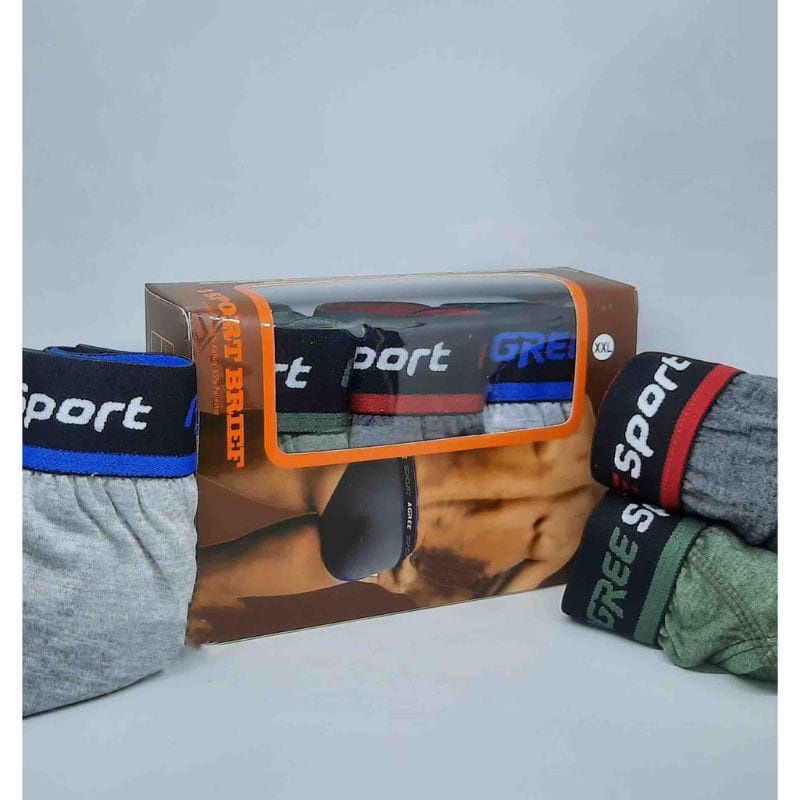 INAYAH OFFICIAL STORE/ 3PCS AGREE SPORT CELANA DALAM PRIA /CELANA DALAM ANAK MUDA MELENIAL /C
