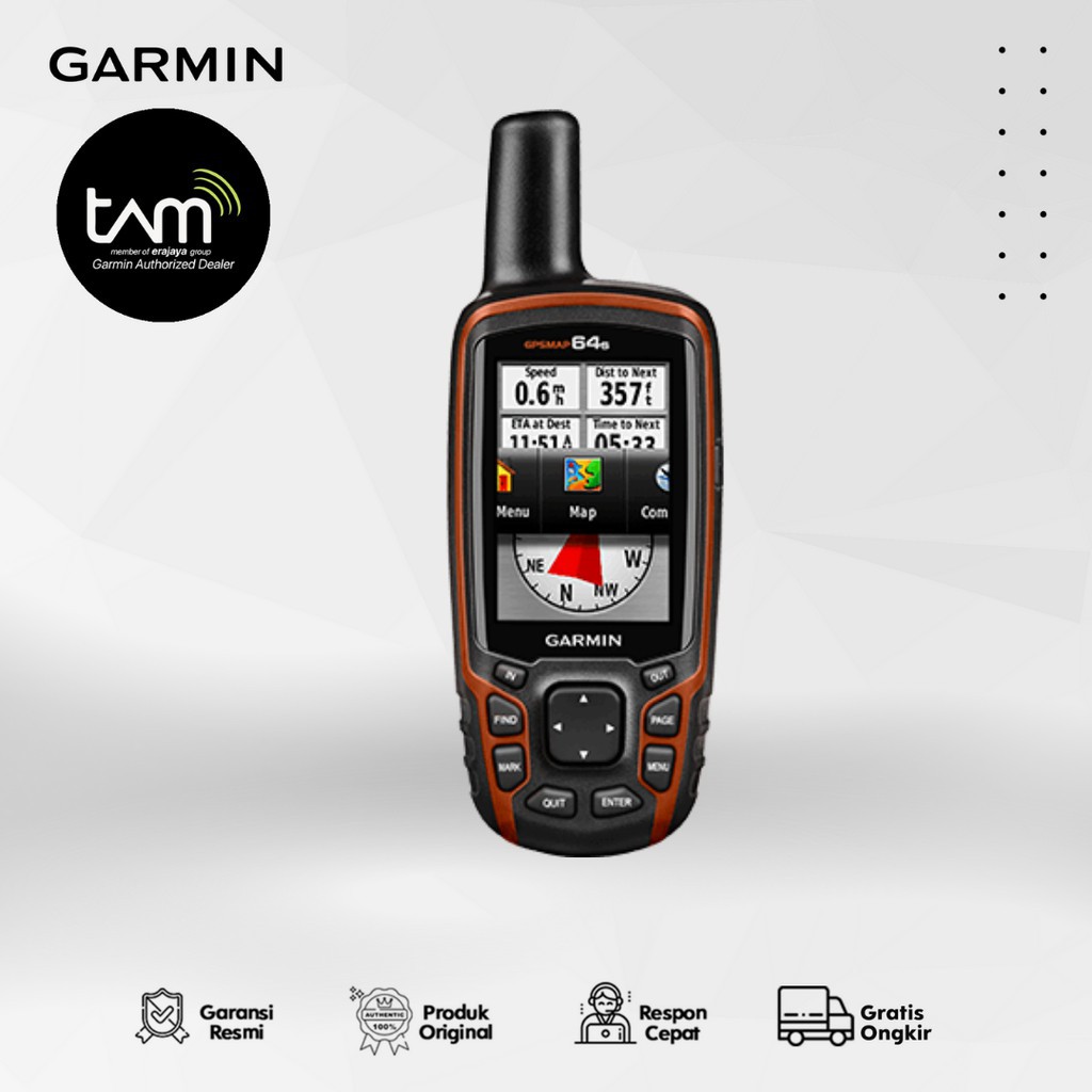 Garmin GPS MAP 64sc Original Garansi Resmi TAM 1 Tahun