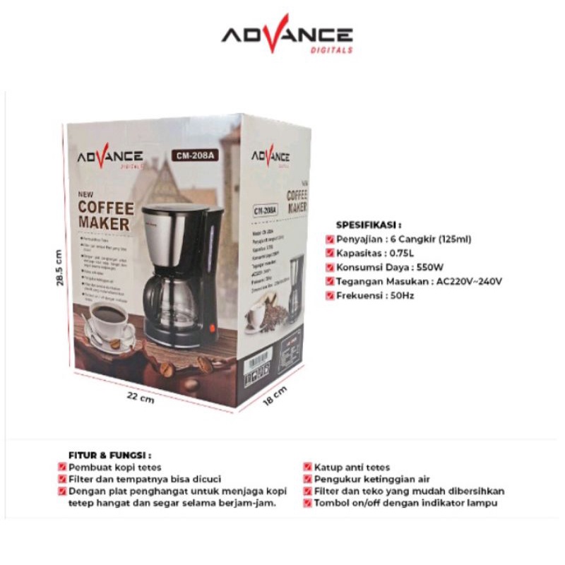 Coffee maker 208A