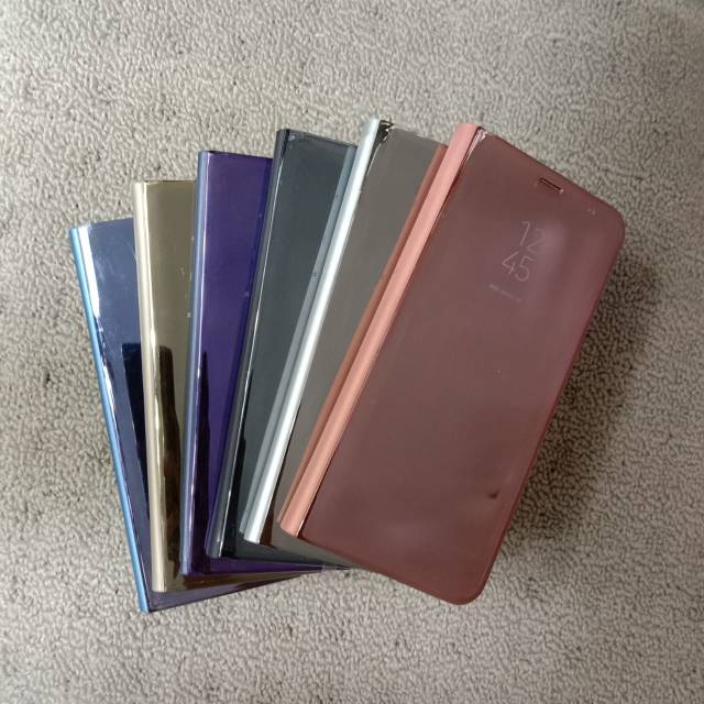 Flip Miror Flip Cover Clear View Standing SAMSUNG A50 A50S