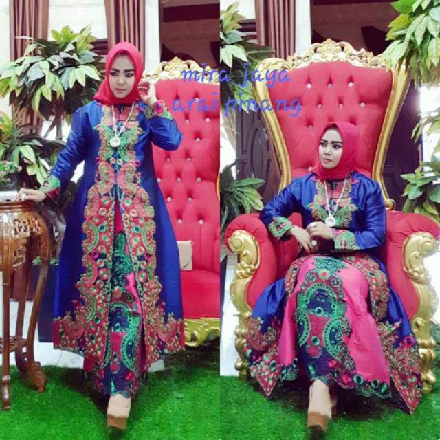Kebaya mira jaya setelan celana arai pinang