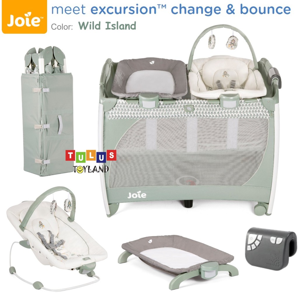 Box Baby Joie Excursion Change and Bounce Travel Cot Tempat Tidur Bayi Premium