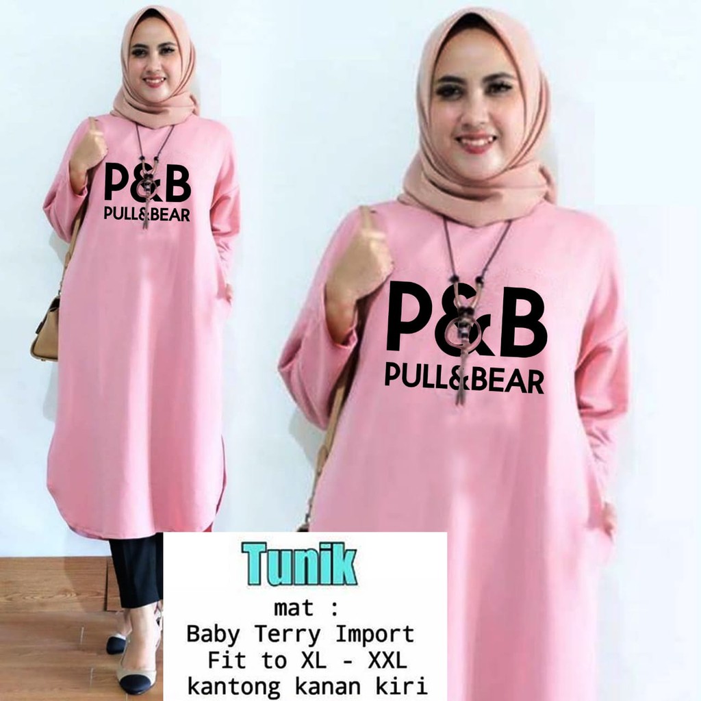 TUNIK PULL BEAR / TUNIK MAMACHI / TUNIK POLOS/ TUNIK CEWEK / TUNIK PANJANG / TUNIK KEKINIAN / TUNIK