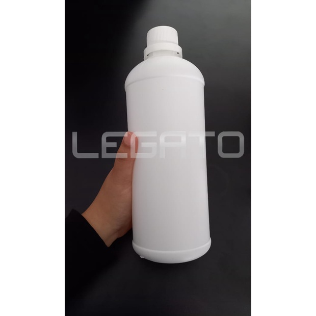 Botol 1 Liter putih / Botol 1 Liter Plastik plus tutup universal