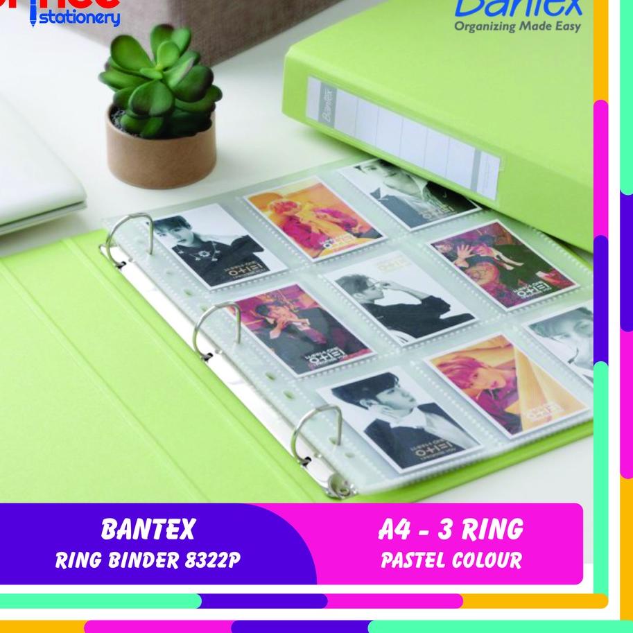 

Flash Sale BANTEX PHOTOCARD ALBUM 3 RING BINDER A4 PASTEL COLOUR 8322P 愛