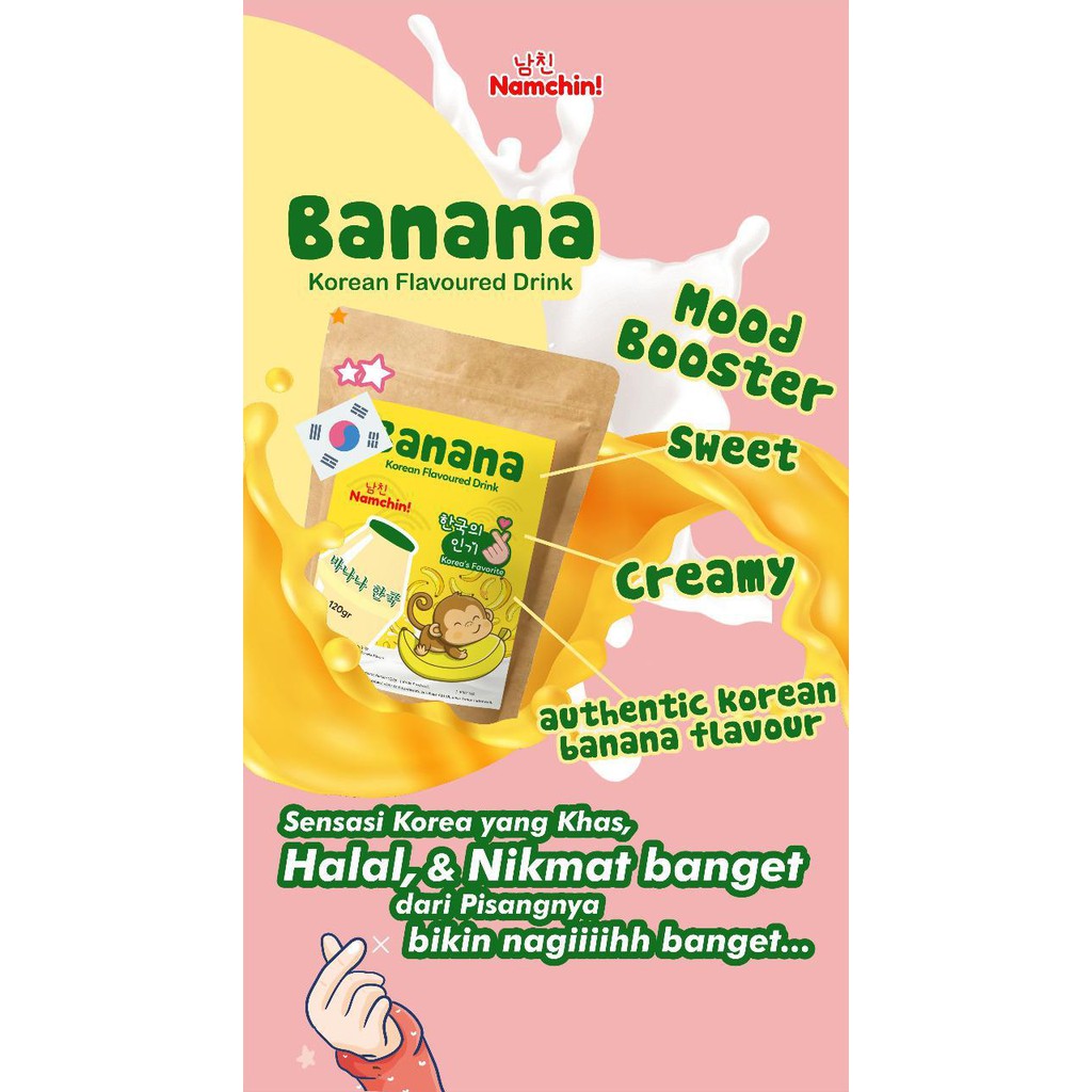 

Namchin Banana Korean Flavoured Drink / Susu Pisang Korea Original