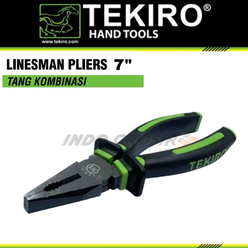 Tekiro Tang Kombinasi 7 Inch Tang Combinasi 7&quot; Linesman Pliers Penjepit Kawat Kabel