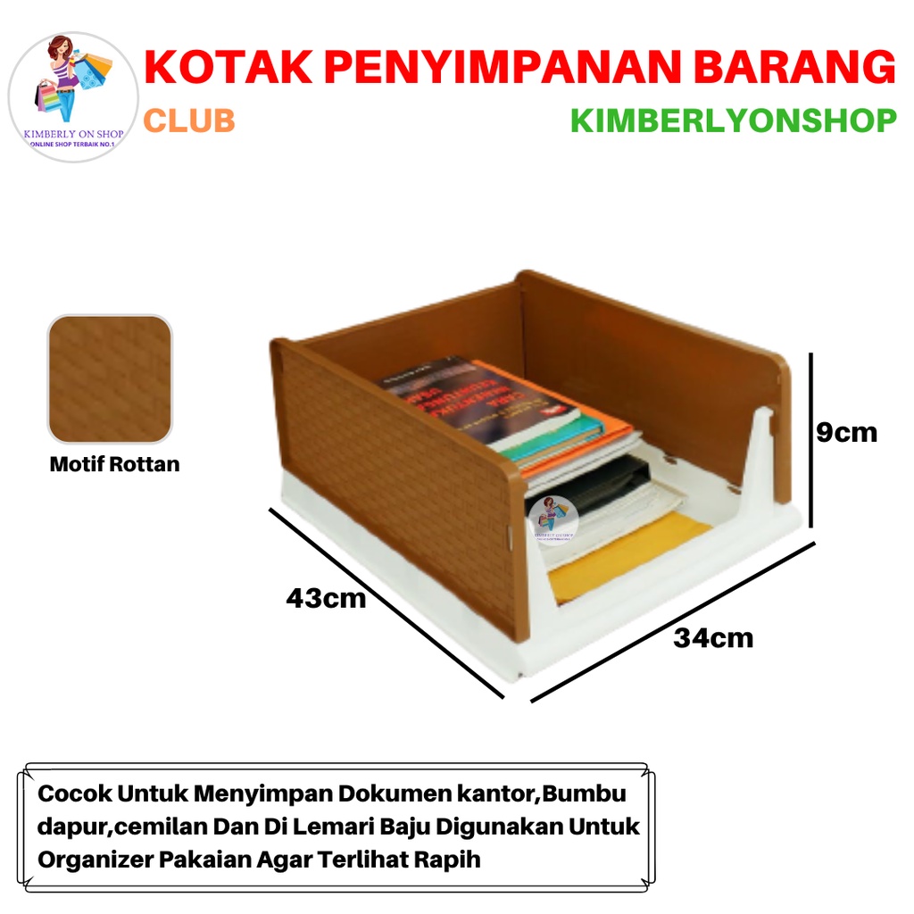 Kotak Rak Serbaguna Smart Organizer Tempat Penyimpanan Barang Club