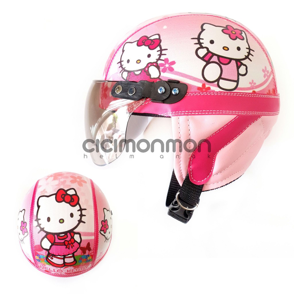 LIMITED EDITION Helm Anak Perempuan Hello Kitty Retro