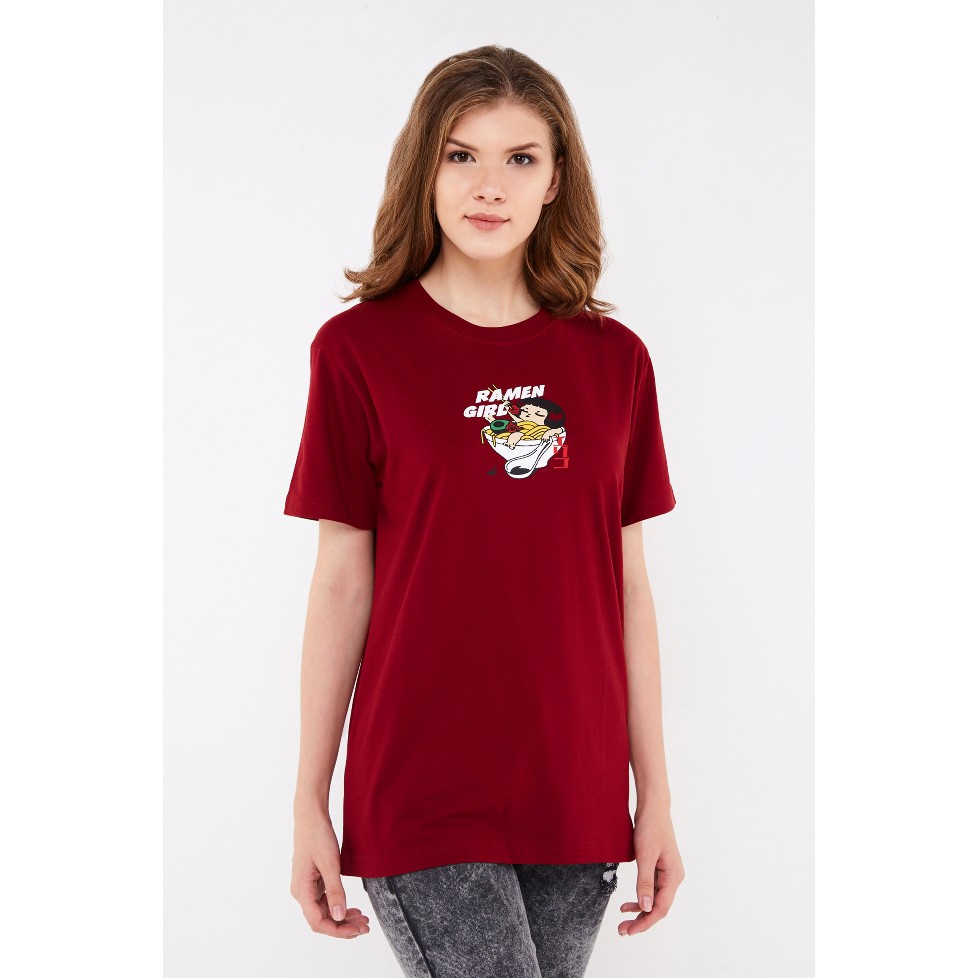 

Erigo T-Shirt Ramen Girl Maroon