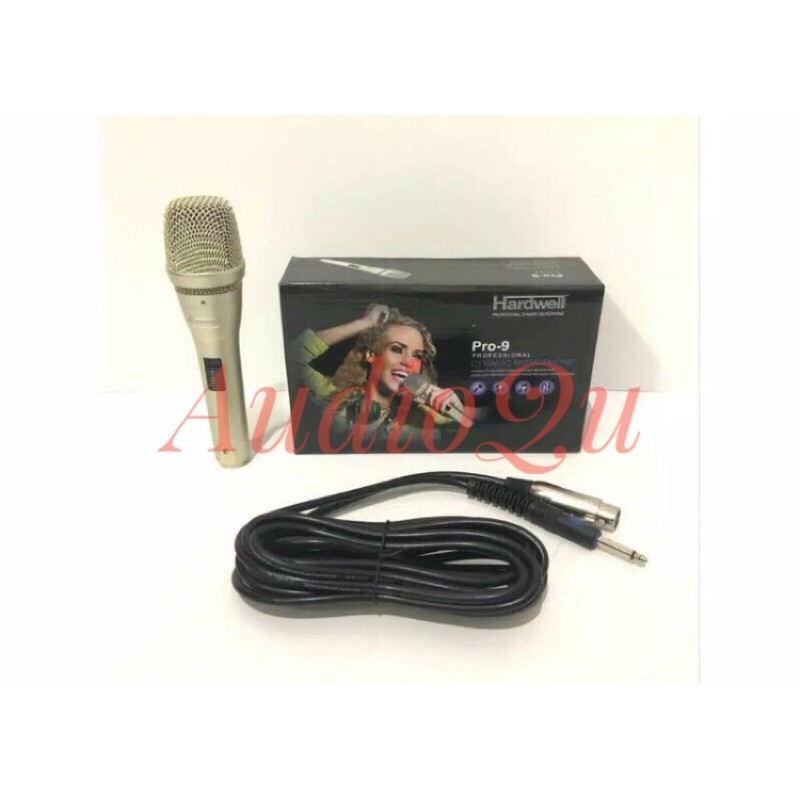 Microphone Kabel HARDWELL PRO 9 New Kualitas Mic Kabel Terbaik