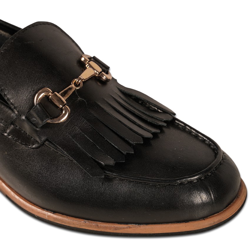 GILLY FRINGE BLACK WOMEN SHOES