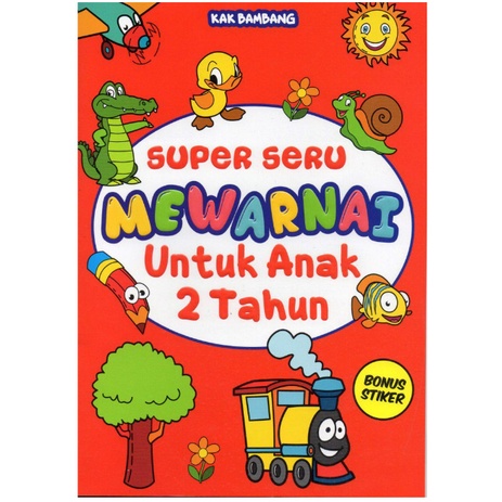 BUKU ANAK 2 TAHUN SUPER SERU MEWARNAI UNTUK ANAK