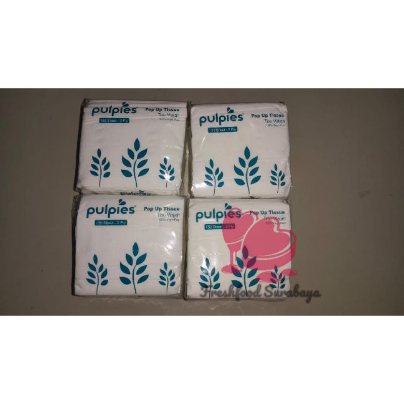 Tissue meja atau pop up Montiss pulpies 150's