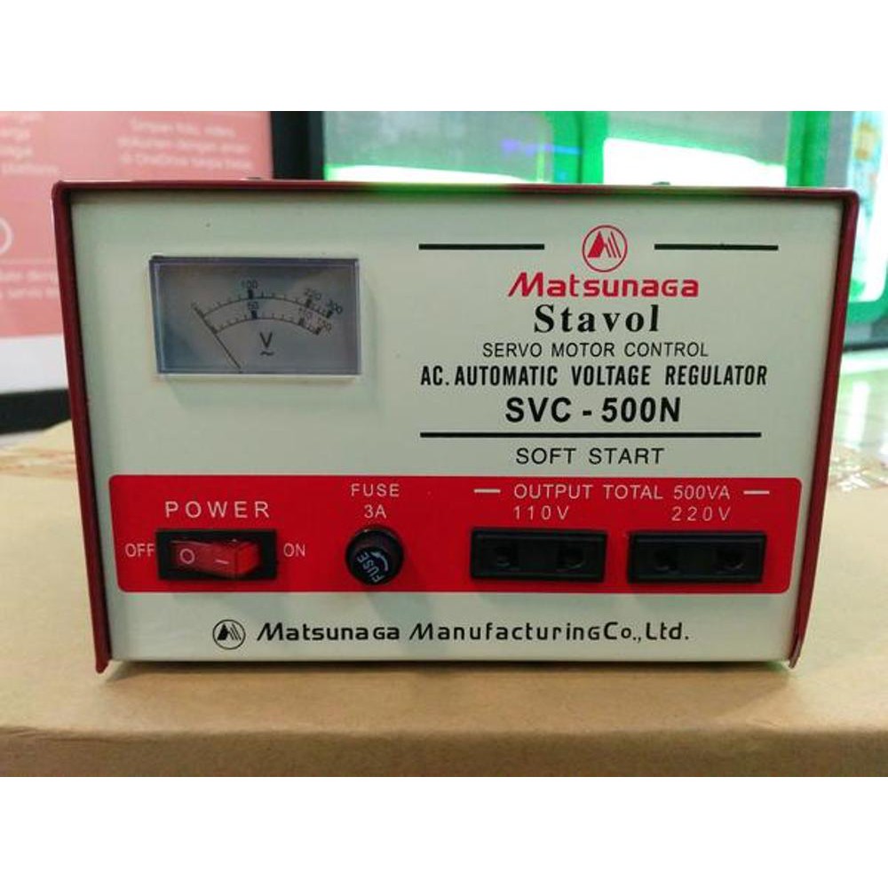 Stabilizer Stabiliser Matsunaga Motor 500N/VA stabil listrik