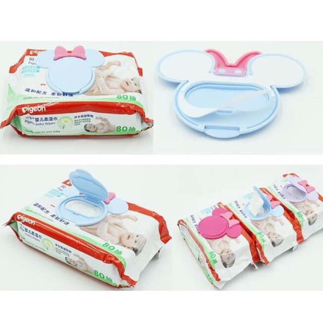 Tutup Tissue Basah Motif Mickey Minnie